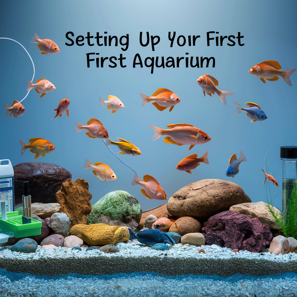 Demo picture of an ideal freshwater aquarium with various fish flowing to set up your first aquarium by aquarium setup guide